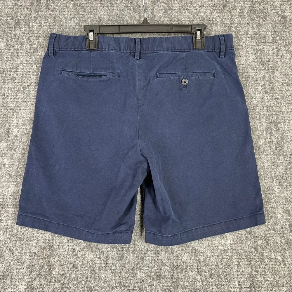 Banana Republic Lived-In Short‎ Mens 36 Navy Blue Chino Cotton Stretch Casual